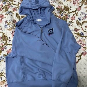 NWOT Long Sleeve Blur Half Zip Hoodie - L